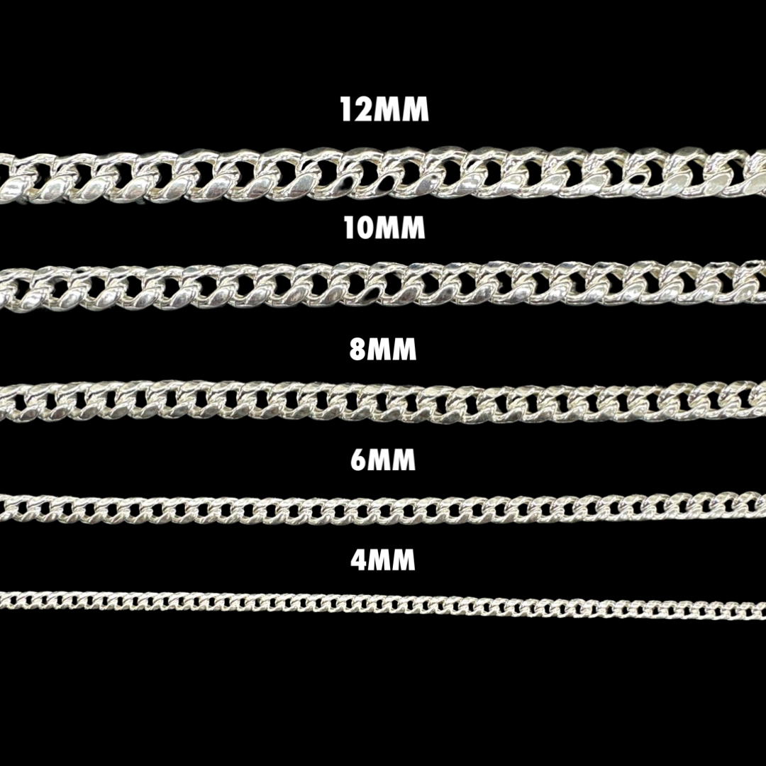 12 mm wide 925 stamped Sterling silver store chain 24